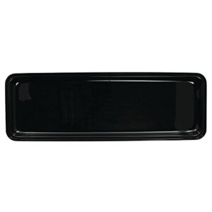 Delfin 24" x 8" x 1" Black Rectangular Market Tray