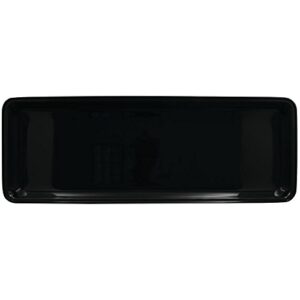 Delfin 24" x 10" x 1" Black Rectangular Market Tray