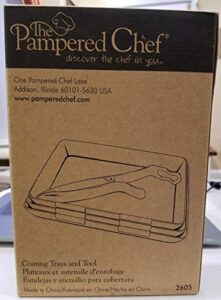 the pampered chef coating trays and tool