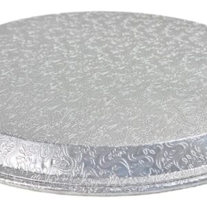 Handi-Foil 12" Flat Aluminum Foil Cater Serving Tray - Round Catering Platter (Trays ONLY - NO LIDS) Pack of 12