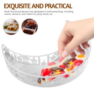 MAGICLULU Eid Ramadan Food Tray Iron Moon Star Shape Serving Plate Candy Dessert Food Storage Container Eid Decoration Ramadan Party Favor