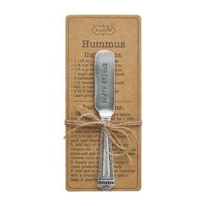 mud pie recipe spreader set, 5.5", hummus