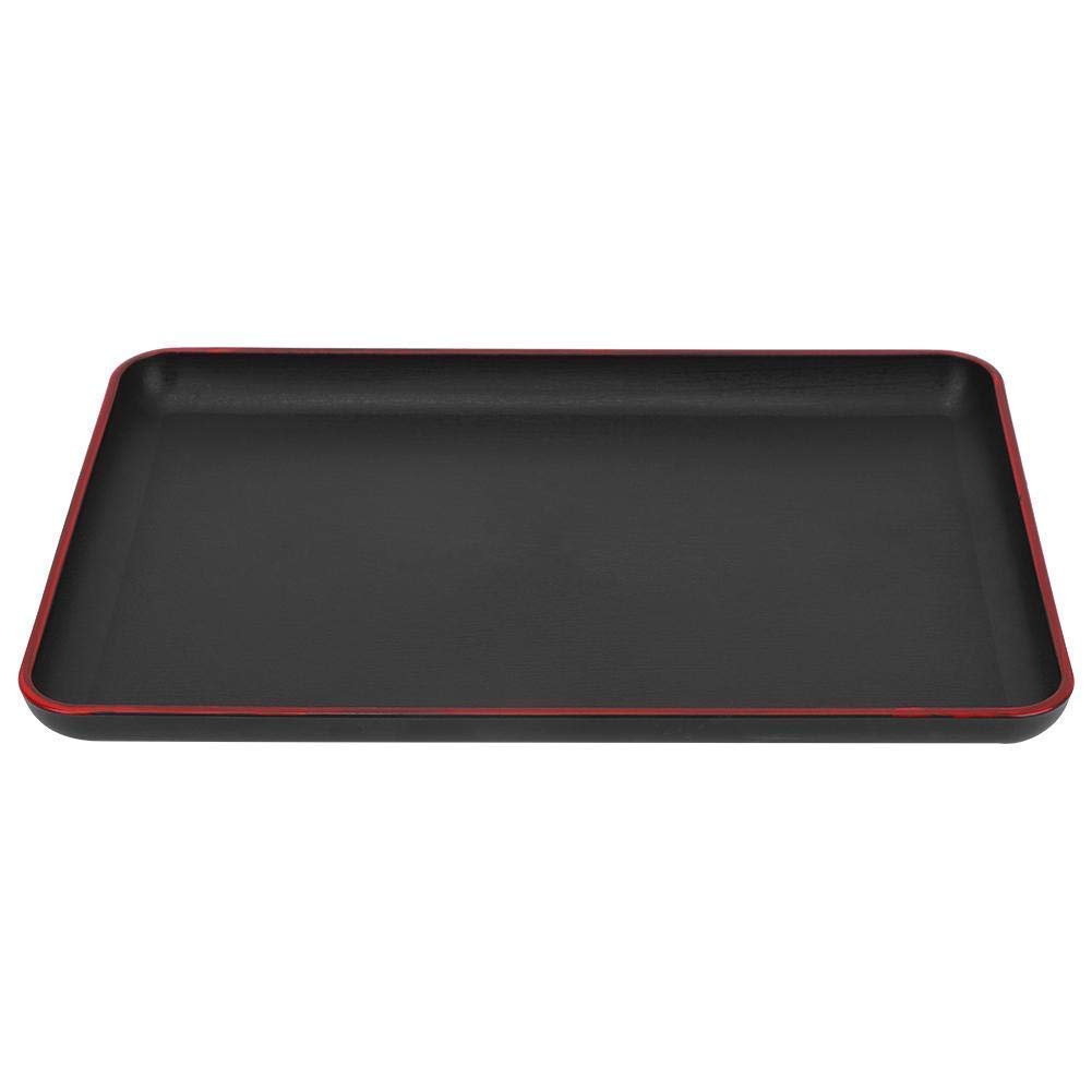 Serving Tray Rectangular Plastic Tray Japanese Style Food Serving Tray for Restaurant Home Hotel(30 x 20cm)