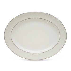 lenox opal innocence serving, oval platter, 16-in, white