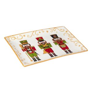 Certified International Holiday Magic Nutcracker Rectangular Serving Platter, 14" X 10", Multicolor, Large