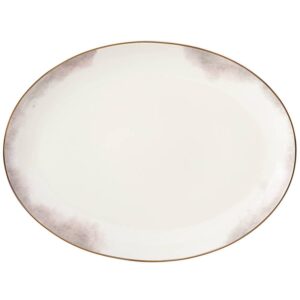 lenox trianna salaria 14.5" serving platter, 2.80 lb, taupe/grey