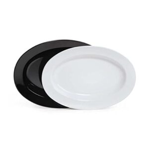 G.E.T. ML-15-W 18" x 13" Oval Platter, White, Large