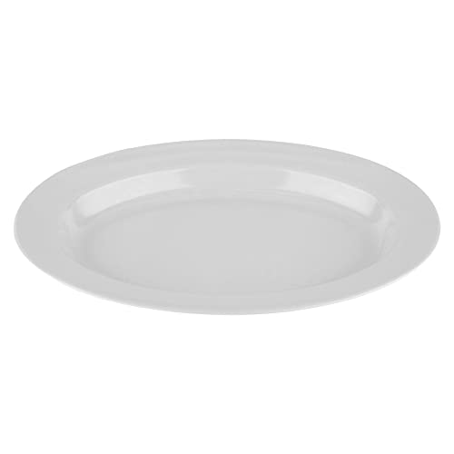 G.E.T. ML-15-W 18" x 13" Oval Platter, White, Large