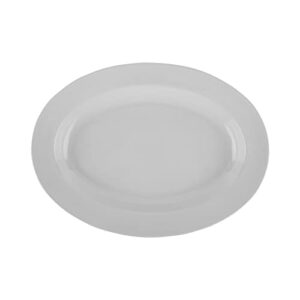 G.E.T. ML-15-W 18" x 13" Oval Platter, White, Large