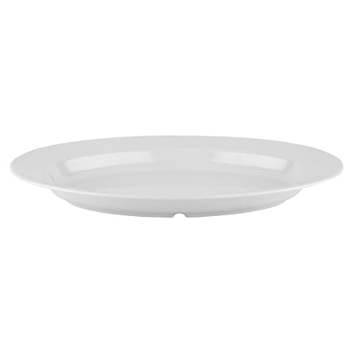 G.E.T. ML-15-W 18" x 13" Oval Platter, White, Large