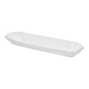hoffmaster blhdflsp fluted hot dog tray, 10" diameter x 1-1/4" wall height, heavy weight (pack of 250)