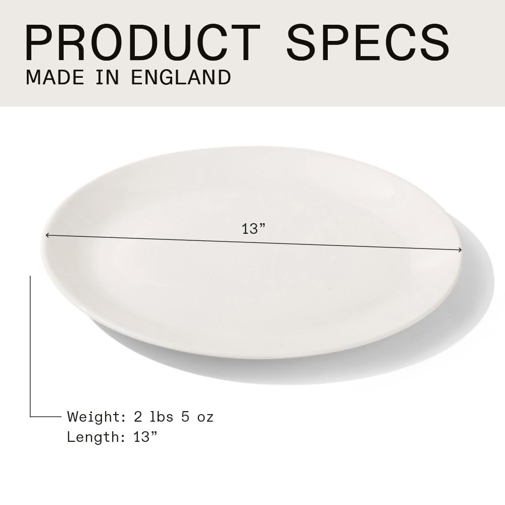Made In Cookware - Serving Platter - White - Porcelain - Crafted in England