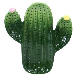 certified international cactus verde 3-d chip & dip, 15" x 13.25",one size, multicolored