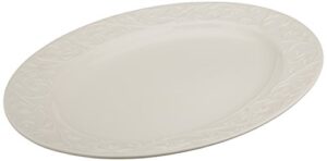 lenox opal innocence carved large oval platter -,white