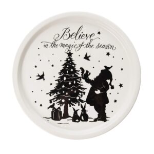 Gallerie II Believe Christmas Platter White