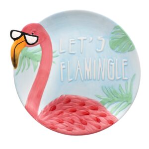 lets flamingle flamingo theme party serving plate