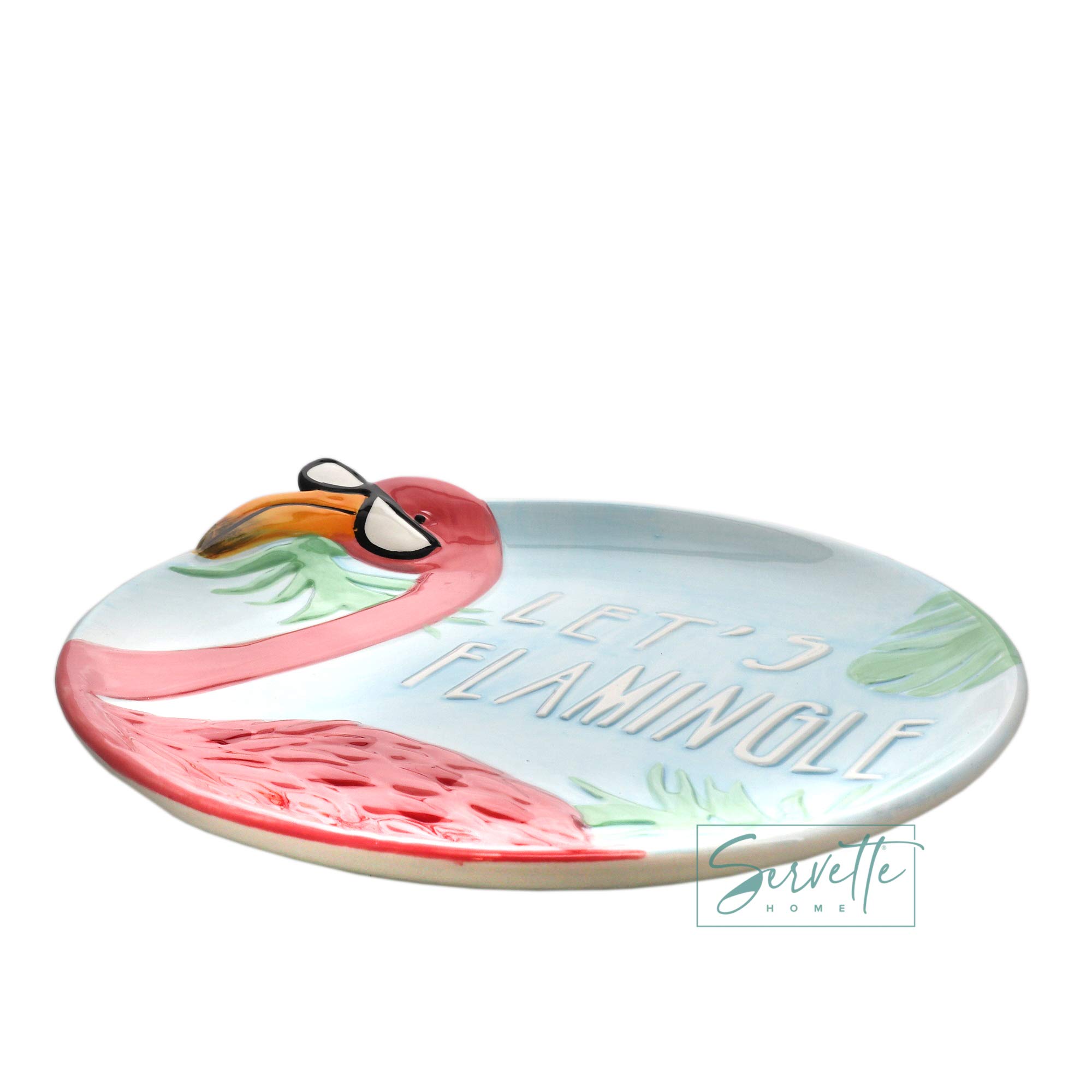 Lets Flamingle Flamingo Theme Party Serving Plate