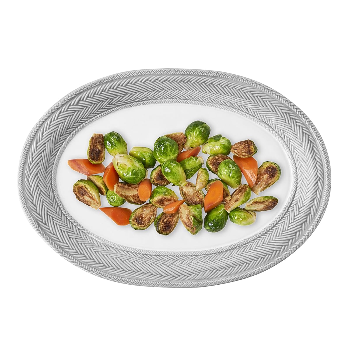 Juliska Le Panier 17 In. Platter - Grey Mist, Serveware