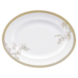 wedgwood vera lace gold 13.75" oval platter