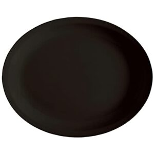 g.e.t. ml-181-bk milano oval platter, 15" x 12", black