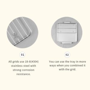 Stainless Steel Square Grid for Square Tray from Korea