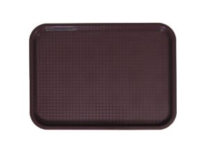update international fft-1216br fast food tray brown, 12 x 16 in, polypropylene (recyclable plastic)