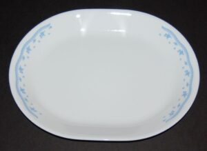 corelle livingware morning blue 12-1/4" serving platter