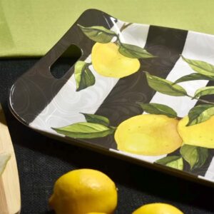 Bamboo Table Lemon Branch 18 x 12-inch Serving Tray