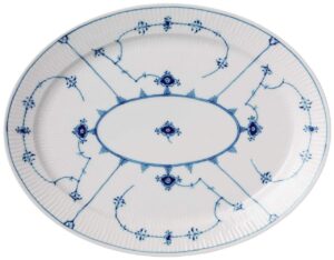 royal copenhagen blue fluted plain oval platter