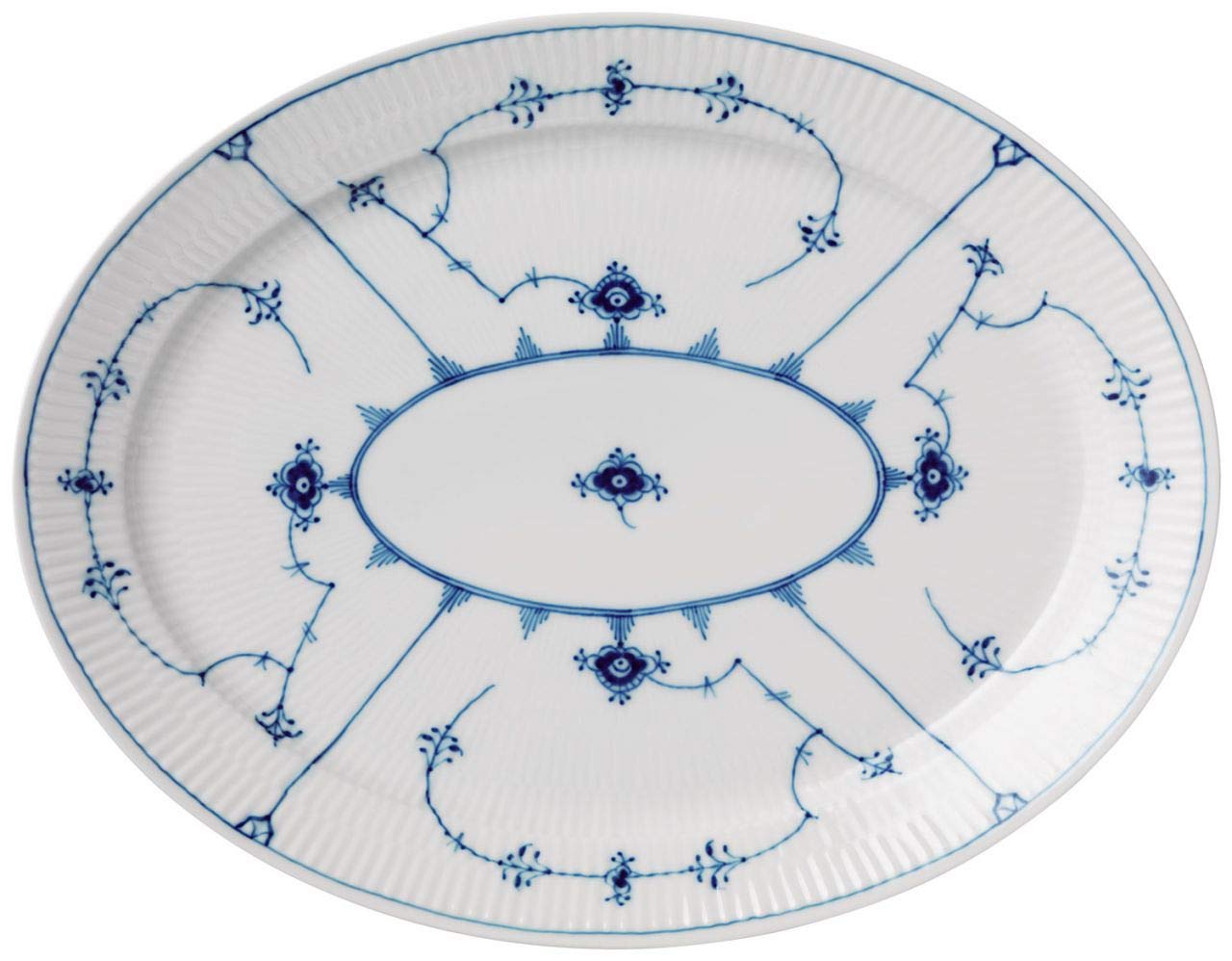 Royal Copenhagen Blue Fluted Plain Oval Platter