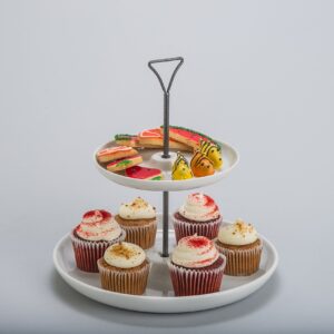 BIA Cordon Bleu 3-Tier Serving Tray for Appetizers or Cupcakes, White (Model: 904066S1SIOC)