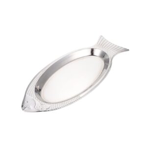 serving platter dish fish shape stainless steel oval platter fish grill serving tray fish plate for steaming fish