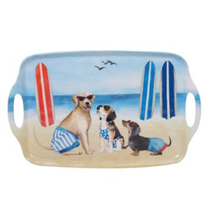 certified international hot dogs rectangular tray withhandles 19" x 12" servware, accessories,hostess serving, multicolor