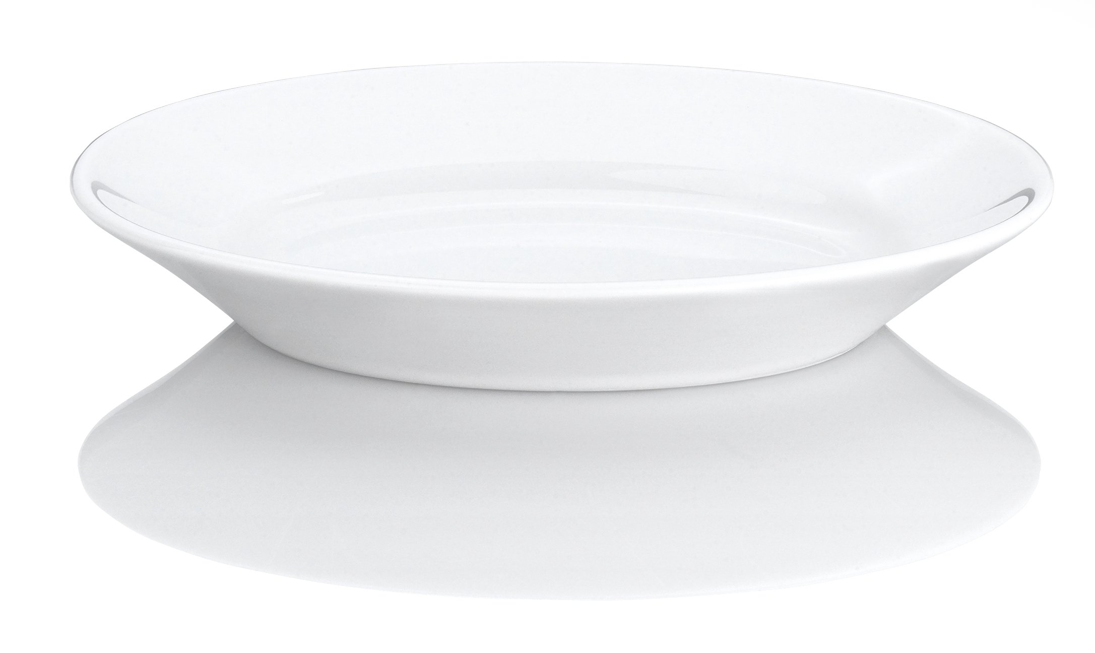 Pillivuyt 14-1/2-Inch by 10-1/4-Inch Deep Oval Porcelain Serving Platter