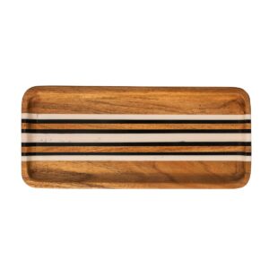 juliska stonewood stripe rectangle tray