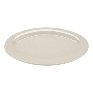 g.e.t. heavy-duty shatterproof plastic melamine serving platter, 14" x 10", ironstone (set of 12)