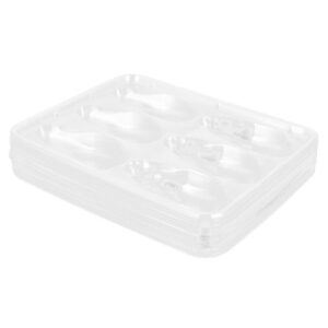 cabilock 50pcs disposable oyster tray oyster plate plastic seafood serving tray