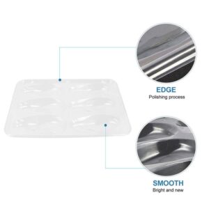 Cabilock 50pcs Disposable Oyster Tray Oyster Plate Plastic Seafood Serving Tray