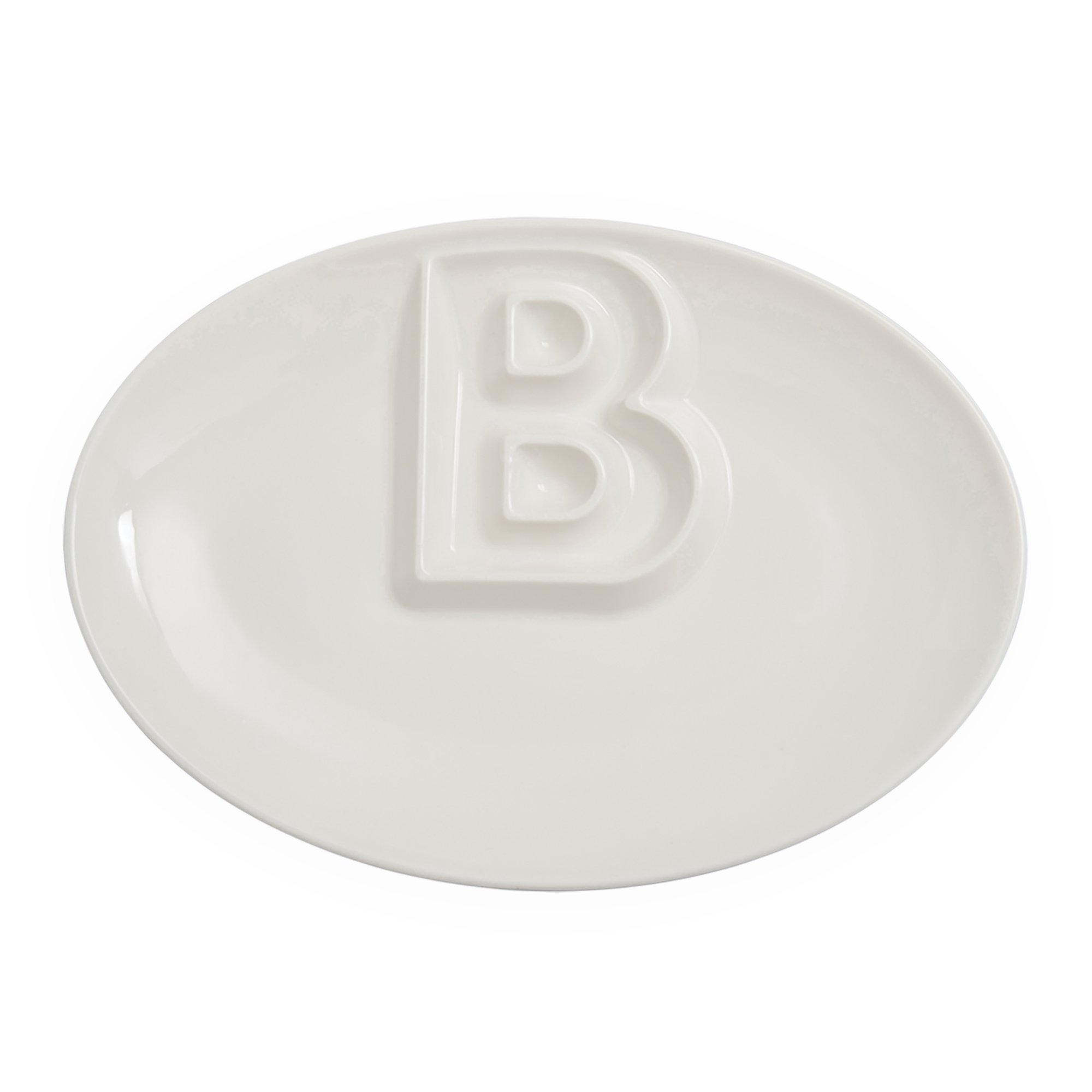 Ivy Lane Design Porcelain Letter Platter, B