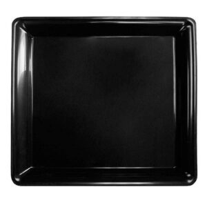 1-16" x 16" heavy duty square tray - black
