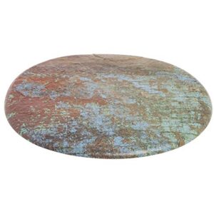 american metalcraft rm1614 organic round melamine serving board, reclaimed wood, 16 3/8-inches