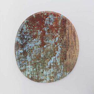 American Metalcraft RM1614 Organic Round Melamine Serving Board, Reclaimed Wood, 16 3/8-Inches