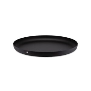 alessi textures & colours rimmed round tray, Ø 35, black