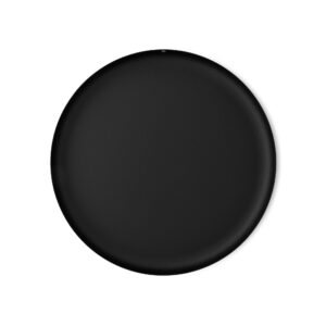 Alessi Textures & Colours Rimmed Round Tray, Ø 35, black