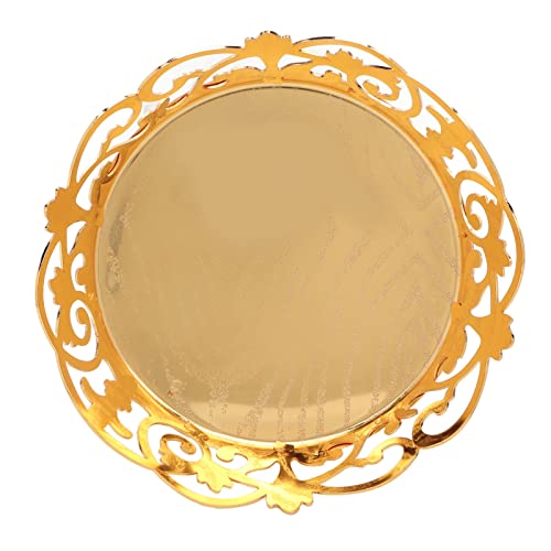 Kitchen Countertop Tray Gold Serving Bowl Turkish Serving Tray Gold Cupcake Stand Snacks Serving Tray for Cupcake Display Birthday Party Dessert Wedding