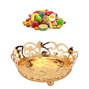 Kitchen Countertop Tray Gold Serving Bowl Turkish Serving Tray Gold Cupcake Stand Snacks Serving Tray for Cupcake Display Birthday Party Dessert Wedding