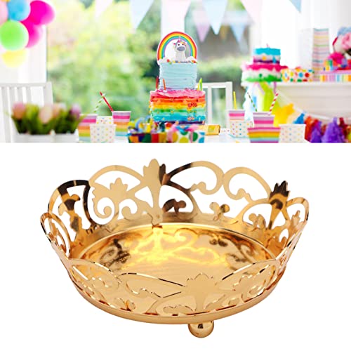 Kitchen Countertop Tray Gold Serving Bowl Turkish Serving Tray Gold Cupcake Stand Snacks Serving Tray for Cupcake Display Birthday Party Dessert Wedding