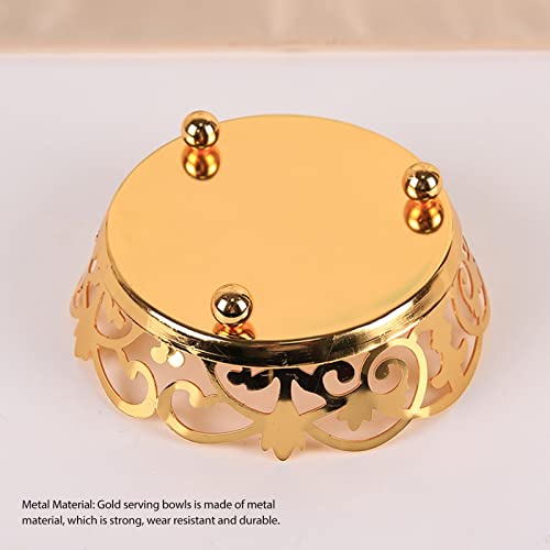 Kitchen Countertop Tray Gold Serving Bowl Turkish Serving Tray Gold Cupcake Stand Snacks Serving Tray for Cupcake Display Birthday Party Dessert Wedding