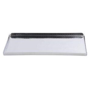 american metalcraft hmst12 hammered tray with sides, stainless steel, 1/2" h, 8-1/4" w, 12" l