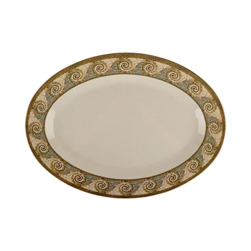 G.E.T. OP-630-MO Melamine Break-Resistant Oval Serving Platter, 30" x 20.25", Mosaic